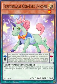 Performapal Odd-Eyes Unicorn (Starfoil) [SP17-EN033] Starfoil Rare | The Time Vault CA