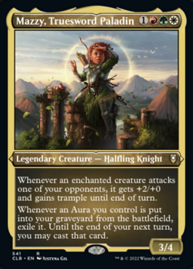 Mazzy, Truesword Paladin (Foil Etched) [Commander Legends: Battle for Baldur's Gate] | The Time Vault CA