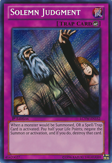 Solemn Judgment [LCYW-EN152] Secret Rare | The Time Vault CA