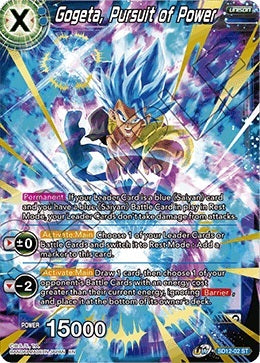 Gogeta, Pursuit of Power (SD12-02) [Rise of the Unison Warrior 2nd Edition] | The Time Vault CA