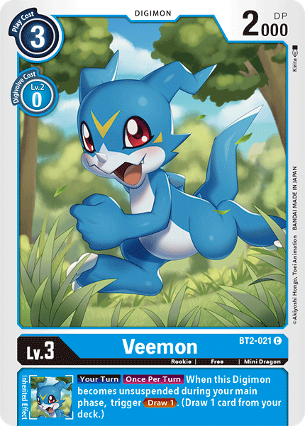 Veemon [BT2-021] [Release Special Booster Ver.1.5] | The Time Vault CA