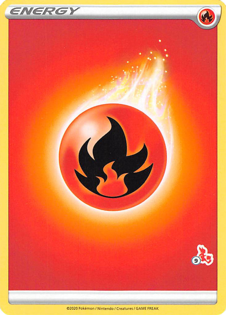 Fire Energy (Cinderace Stamp #9) [Battle Academy 2022] | The Time Vault CA