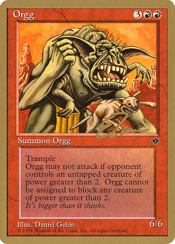 Orgg (Eric Tam) [Pro Tour Collector Set] | The Time Vault CA