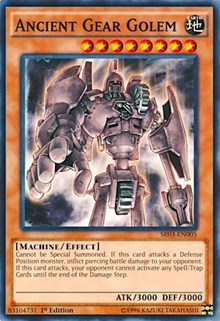 Ancient Gear Golem [SR03-EN005] Common | The Time Vault CA