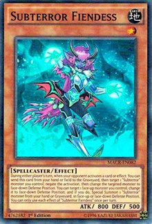 Subterror Fiendess [MACR-EN082] Super Rare | The Time Vault CA
