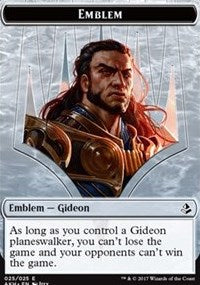 Emblem - Gideon of the Trials // Zombie Token [Amonkhet] | The Time Vault CA