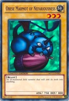 Obese Marmot of Nefariousness [WP11-EN003] Super Rare | The Time Vault CA
