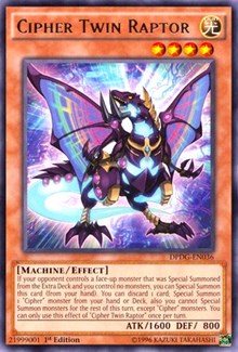 Cipher Twin Raptor [DPDG-EN036] Rare | The Time Vault CA