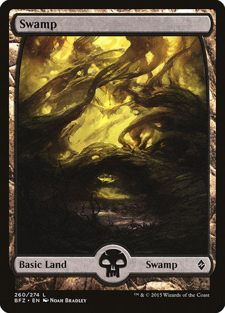 Swamp (260) - Full Art [Battle for Zendikar] | The Time Vault CA