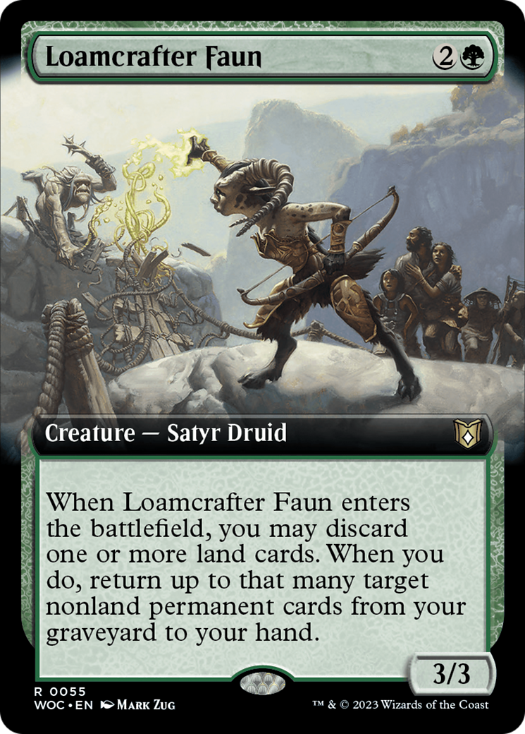 Loamcrafter Faun (Extended Art) [Wilds of Eldraine Commander] | The Time Vault CA