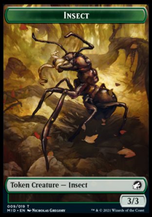 Insect Token [Innistrad: Midnight Hunt Tokens] | The Time Vault CA