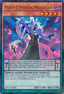Purple Poison Magician [PEVO-EN006] Ultra Rare | The Time Vault CA