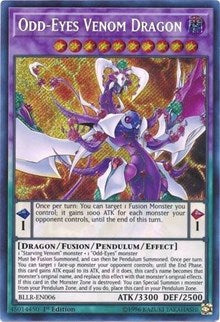 Odd-Eyes Venom Dragon [BLLR-EN006] Secret Rare | The Time Vault CA