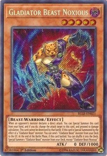 Gladiator Beast Noxious [BLLR-EN021] Secret Rare | The Time Vault CA