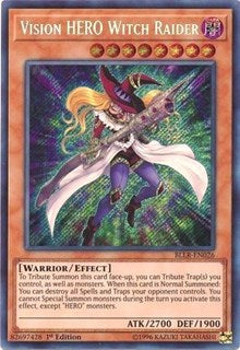 Vision HERO Witch Raider [BLLR-EN026] Secret Rare | The Time Vault CA