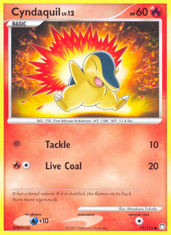 Cyndaquil (79/123) [Diamond & Pearl: Mysterious Treasures] | The Time Vault CA