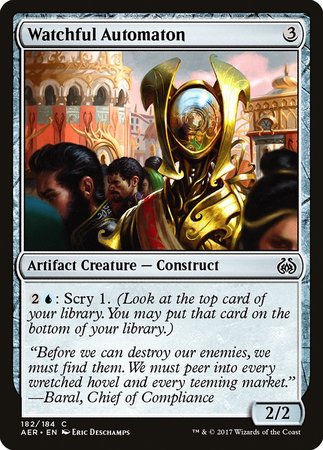 Watchful Automaton [Aether Revolt] | The Time Vault CA