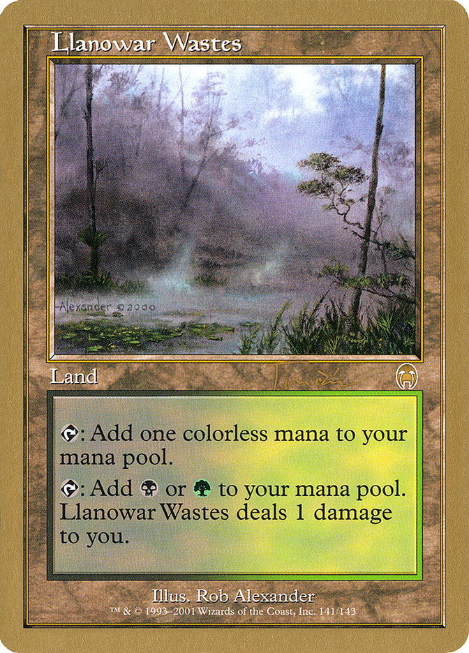 Llanowar Wastes (Jan Tomcani) [World Championship Decks 2001] | The Time Vault CA