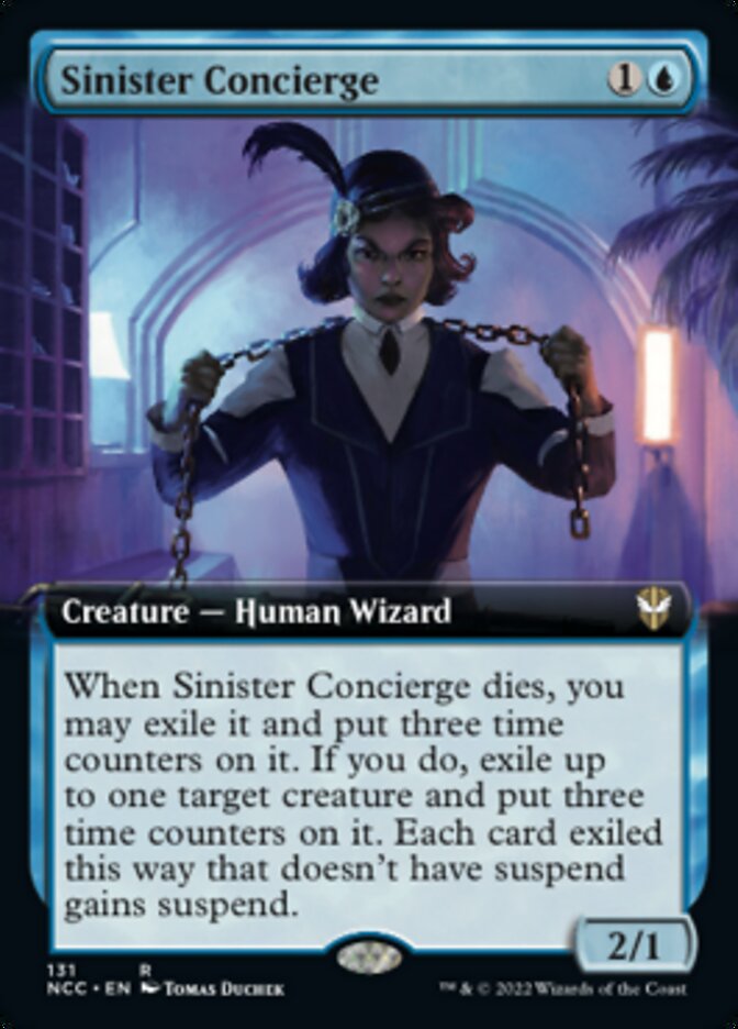 Sinister Concierge (Extended Art) [Streets of New Capenna Commander] | The Time Vault CA