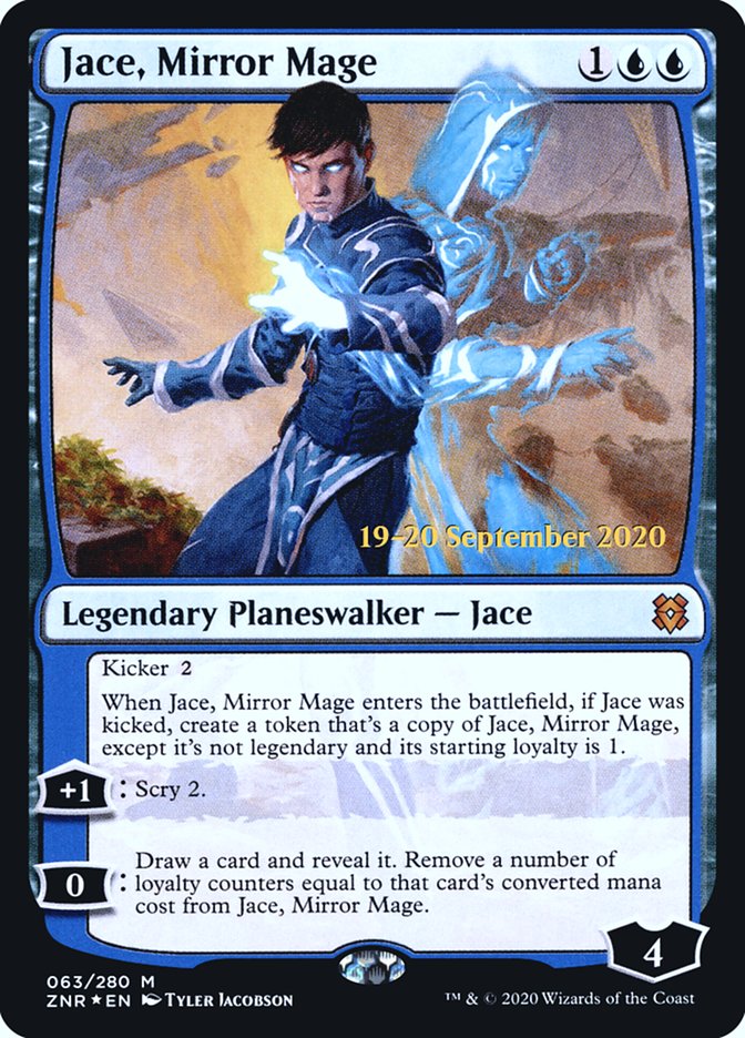 Jace, Mirror Mage  [Zendikar Rising Prerelease Promos] | The Time Vault CA