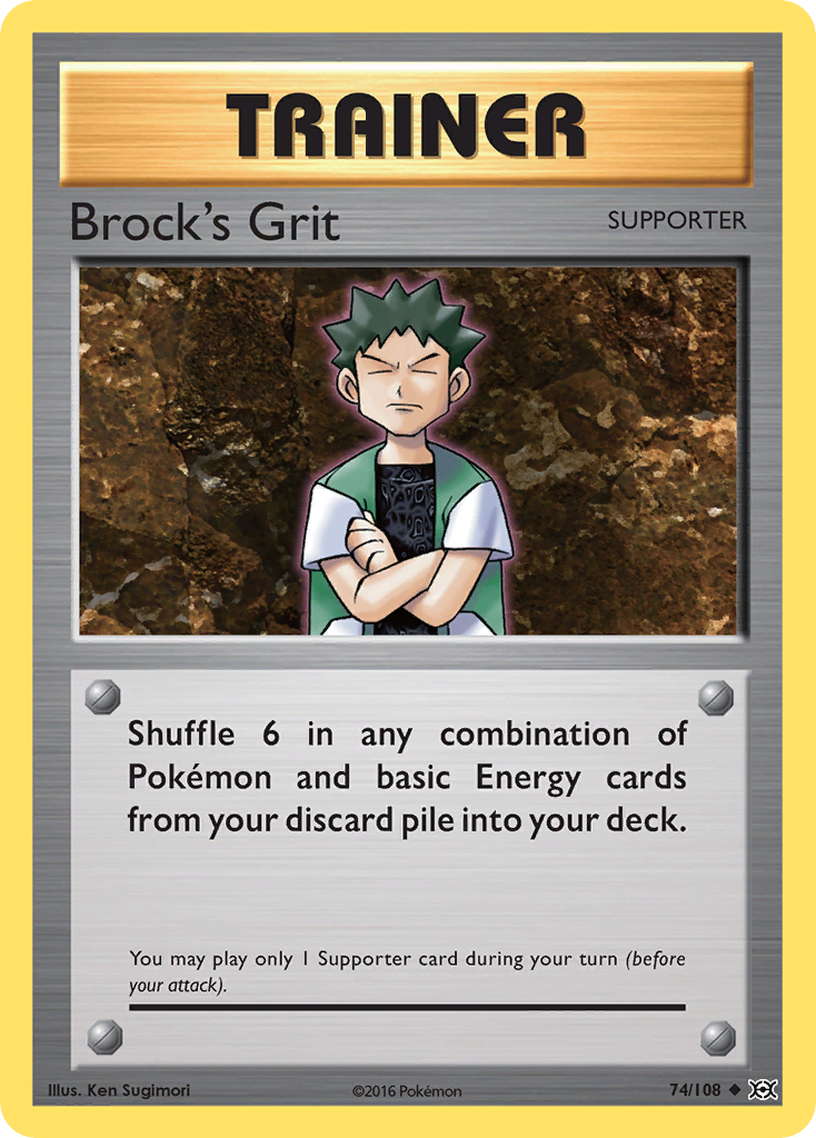 Brock's Grit (74/108) [XY: Evolutions] | The Time Vault CA
