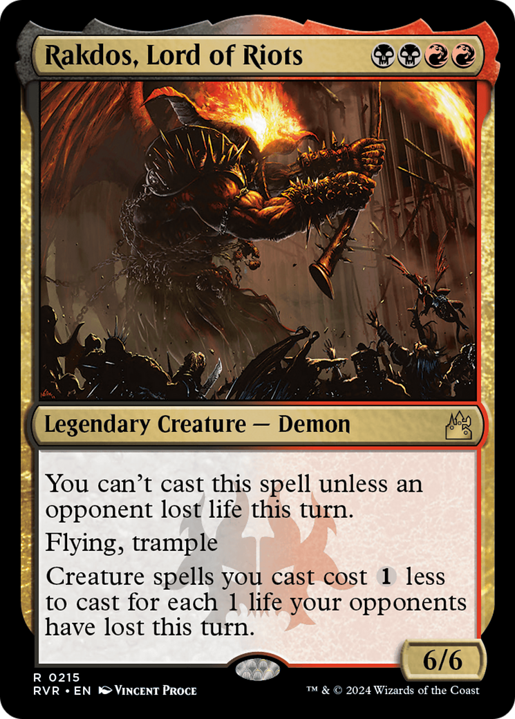 Rakdos, Lord of Riots [Ravnica Remastered] | The Time Vault CA