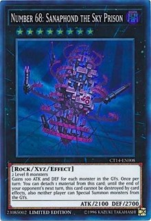 Number 68: Sanaphond the Sky Prison [CT14-EN008] Super Rare | The Time Vault CA