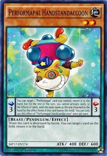 Performapal Handstandaccoon [MP17-EN174] Common | The Time Vault CA
