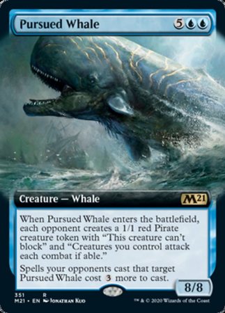 Pursued Whale (Extended Art) [Core Set 2021] | The Time Vault CA