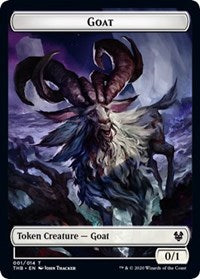 Goat // Human Soldier Double-sided Token [Theros Beyond Death Tokens] | The Time Vault CA