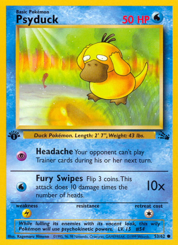 Psyduck (53/62) [Fossil 1st Edition] | The Time Vault CA