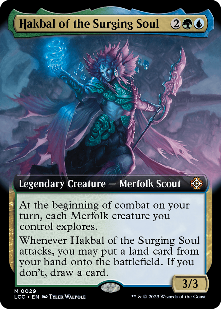 Hakbal of the Surging Soul (Extended Art) [The Lost Caverns of Ixalan Commander] | The Time Vault CA