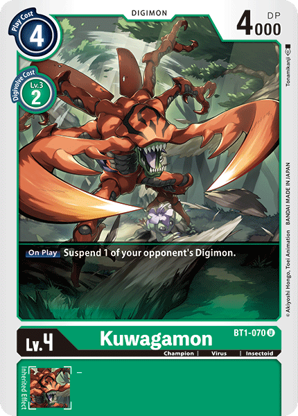 Kuwagamon [BT1-070] [Release Special Booster Ver.1.0] | The Time Vault CA