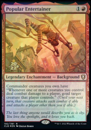 Popular Entertainer [Commander Legends: Battle for Baldur's Gate Prerelease Promos] | The Time Vault CA