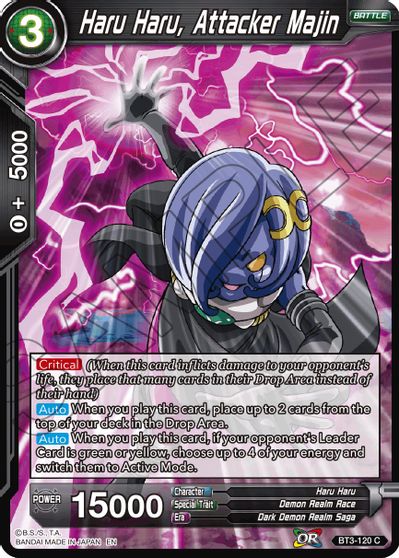 Haru Haru, Attacker Majin (Reprint) (BT3-120) [Battle Evolution Booster] | The Time Vault CA