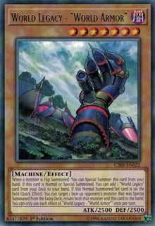 World Legacy - "World Armor" [CIBR-EN022] Rare | The Time Vault CA