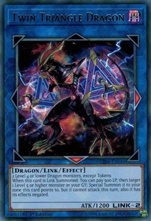 Twin Triangle Dragon [CIBR-EN046] Rare | The Time Vault CA