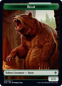 Bear // Food (17) Double-sided Token [Throne of Eldraine Tokens] | The Time Vault CA