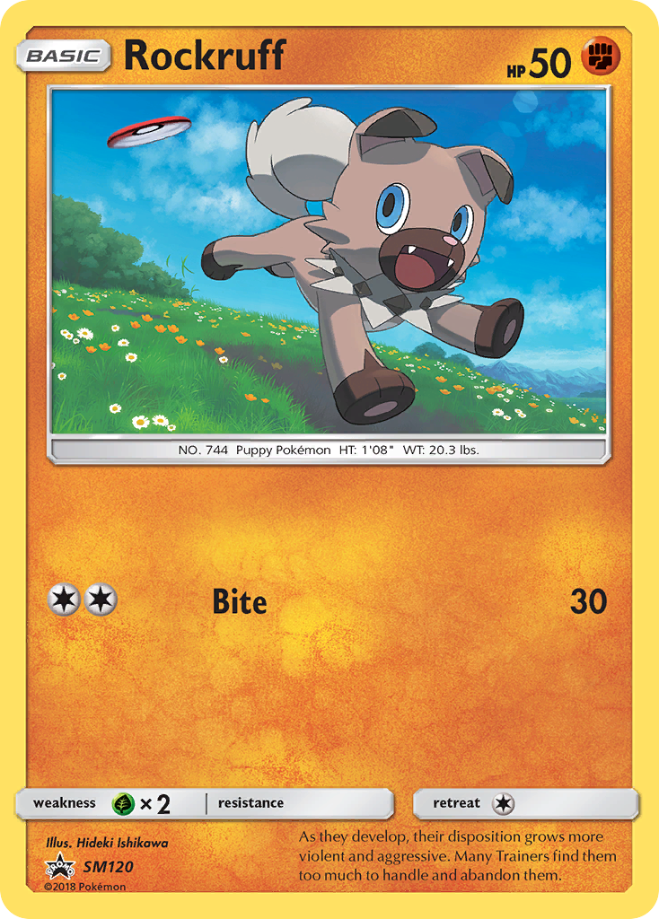 Rockruff (SM120) [Sun & Moon: Black Star Promos] | The Time Vault CA