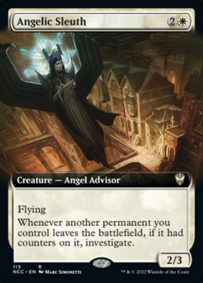 Angelic Sleuth (Extended Art) [Streets of New Capenna Commander] | The Time Vault CA