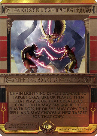Chain Lightning [Amonkhet Invocations] | The Time Vault CA