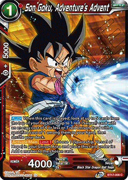 Son Goku, Adventure's Advent (BT17-008) [Ultimate Squad] | The Time Vault CA