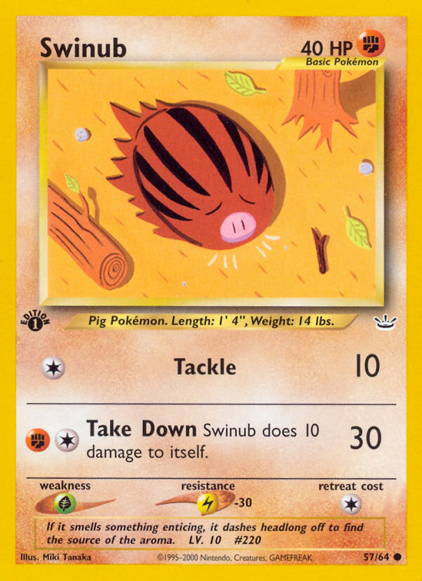 Swinub (57/64) [Neo Revelation 1st Edition] | The Time Vault CA