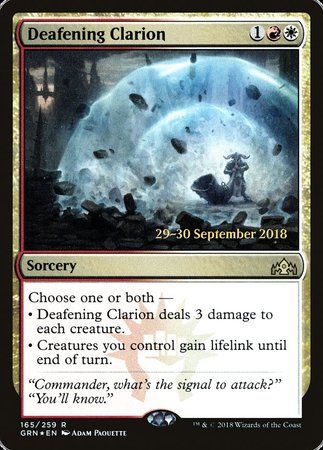 Deafening Clarion [Guilds of Ravnica Promos] | The Time Vault CA