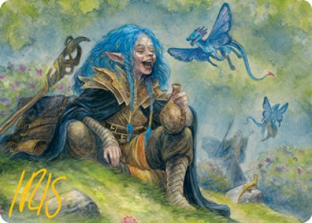 Feywild Trickster Art Card (Gold-Stamped Signature) [Dungeons & Dragons: Adventures in the Forgotten Realms Art Series] | The Time Vault CA