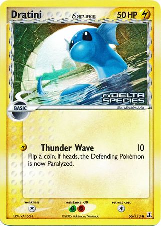 Dratini (66/113) (Delta Species) (Stamped) [EX: Delta Species] | The Time Vault CA