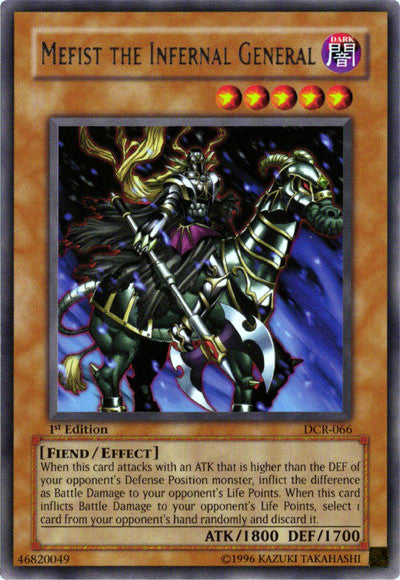 Mefist the Infernal General [DCR-066] Rare | The Time Vault CA