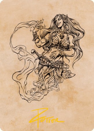 Djinni Windseer (Showcase) Art Card (Gold-Stamped Signature) [Dungeons & Dragons: Adventures in the Forgotten Realms Art Series] | The Time Vault CA