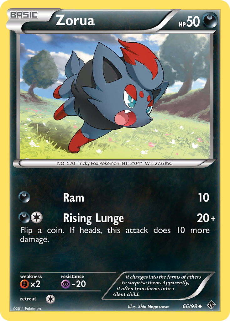 Zorua (66/98) [Black & White: Emerging Powers] | The Time Vault CA