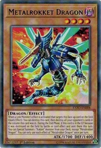 Metalrokket Dragon [EXFO-EN008] Rare | The Time Vault CA